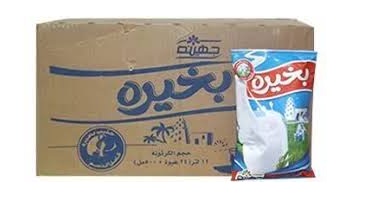 لبن بخيره كيلو بالته 12 قطعه