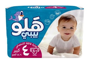 حفاضه هلو بيبي مقاس 4